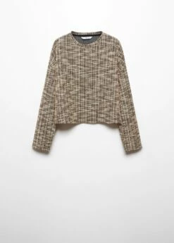 Sweat-shirt Tweed Chiné -Promos Mango Boutique 57087736 08 B