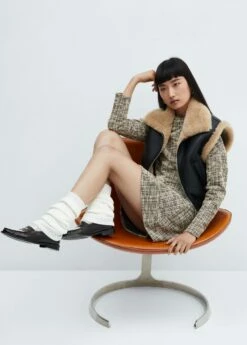 Sweat-shirt Tweed Chiné -Promos Mango Boutique 57087736 08 D2