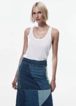 Jupe En Jean Patchwork