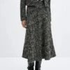 Jupe Midi Tweed -Promos Mango Boutique 57087751 99