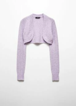 Cardigan Crop Maille -Promos Mango Boutique 57087753 68 B