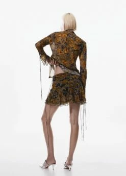 Jupe Imprimée Semi-transparente 10 Jupe Imprimée Semi-transparente -Promos Mango Boutique 57087762 30 R