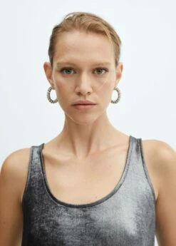 Top Bretelles Foil -Promos Mango Boutique 57088275 92 D1