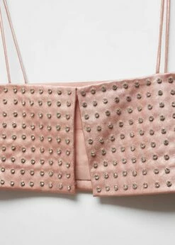 Top Bandeau Strass -Promos Mango Boutique 57089081 85 D8