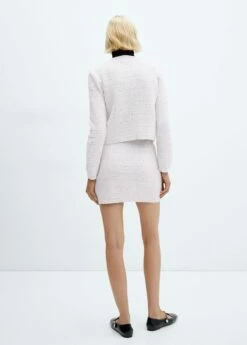 Jupe Tweed Boutons -Promos Mango Boutique 57089086 05 R