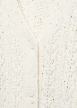 Cardigan Maille Sequins -Promos Mango Boutique 57089099 05 D8