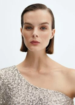 Top Asymétrique Sequins 26 Top Asymétrique Sequins -Promos Mango Boutique 57089107 PL D1