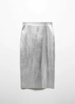 Jupe Midi Métallisée 15 Jupe Midi Métallisée -Promos Mango Boutique 57089119 PL B