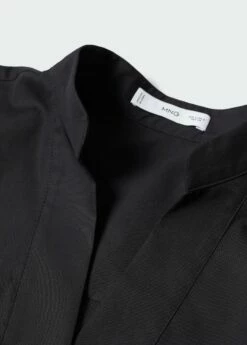 Blouse Oversize Col V -Promos Mango Boutique 57090025 99 D8