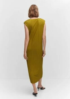 Robe Détails Plissés 19 Robe Détails Plissés -Promos Mango Boutique 57090762 37 R
