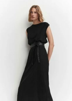 Robe Détails Plissés 29 Robe Détails Plissés -Promos Mango Boutique 57090762 99 D2