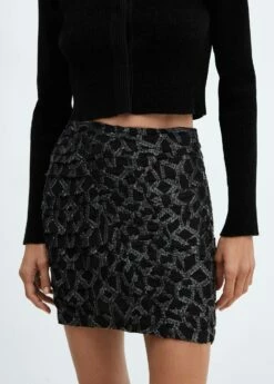 Jupe Froncée Lurex 11 Jupe Froncée Lurex -Promos Mango Boutique 57092882 99 D6