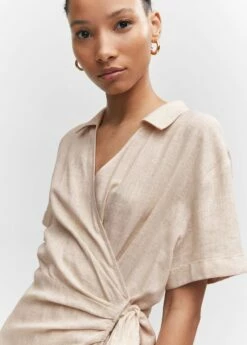 Combinaison Cache-cœur Nœud -Promos Mango Boutique 57092883 07 D1