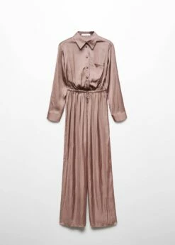 Combi-pantalon Chemisier Satinée -Promos Mango Boutique 57093800 34 B