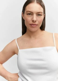 Débardeur Col Droit -Promos Mango Boutique 57093808 01 D4