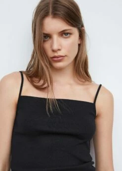 Débardeur Col Droit -Promos Mango Boutique 57093808 99 D1