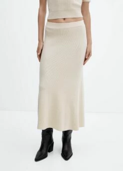 Jupe Midi Maille -Promos Mango Boutique 57093810 08
