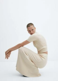 Jupe Midi Maille -Promos Mango Boutique 57093810 08 D1