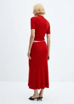 Jupe Midi Maille -Promos Mango Boutique 57093810 70 R