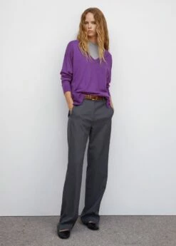 Pull-over Col V Ouvertures -Promos Mango Boutique 57094404 65 99999999 01