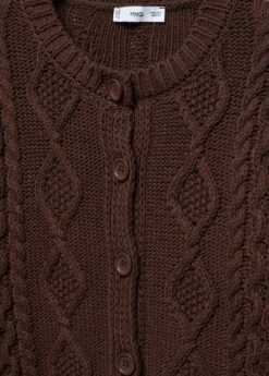 Cardigan Maille Torsadée -Promos Mango Boutique 57094435 30 D8