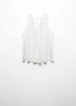 Top Satiné Détail Pinces -Promos Mango Boutique 57095137 05 B