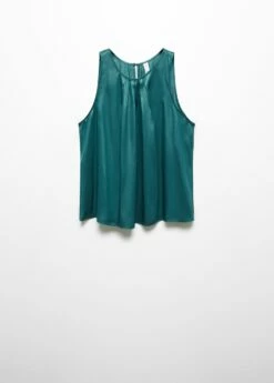 Top Satiné Détail Pinces -Promos Mango Boutique 57095137 59 B