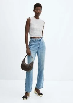 Top Tweed Bouton Bijou -Promos Mango Boutique 57095805 50 99999999 01