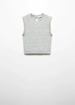 Top Tweed Bouton Bijou -Promos Mango Boutique 57095805 50 B