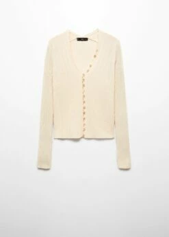 Cardigan Côtelé Boutons -Promos Mango Boutique 57095807 05 B