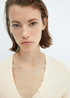 Cardigan Côtelé Boutons -Promos Mango Boutique 57095807 05 D1