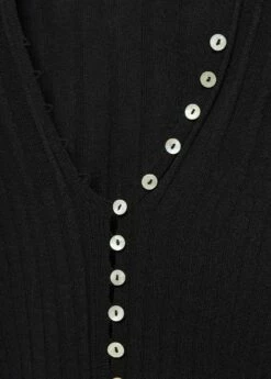 Cardigan Côtelé Boutons -Promos Mango Boutique 57095807 99 D8