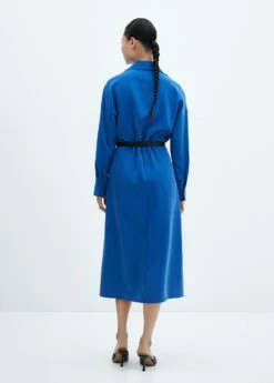 Robe Chemisier Ceinture -Promos Mango Boutique 57095811 52 R