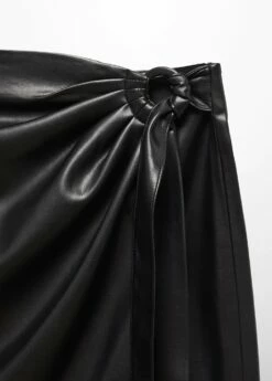 Jupe Courte Boucle Similicuir -Promos Mango Boutique 57095968 99 D8