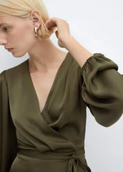 Robe Cache-cœur à Volant 15 Robe Cache-cœur à Volant -Promos Mango Boutique 57095978 37 D1