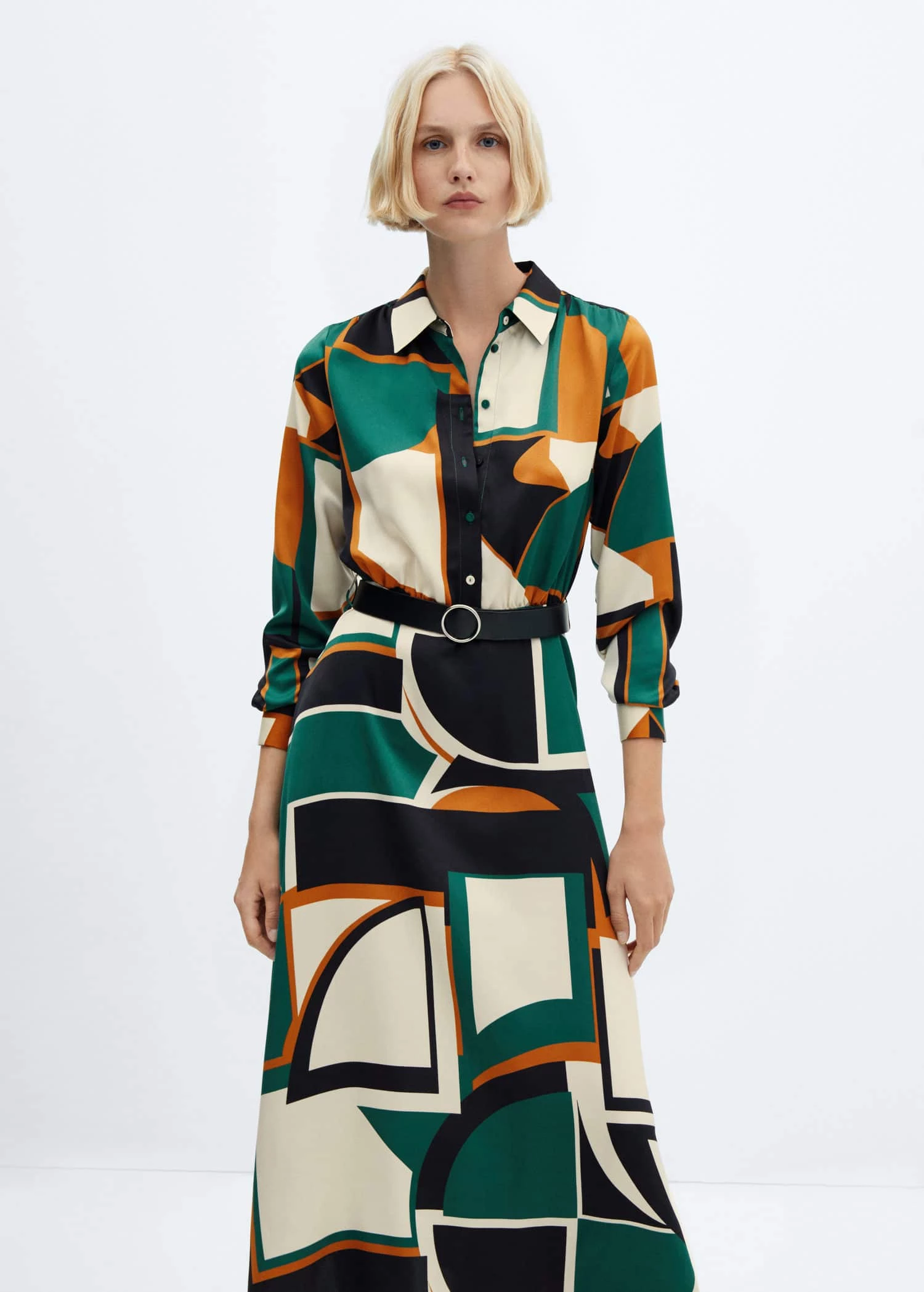 Robe Chemise Géométrique 3 Robe Chemise Géométrique