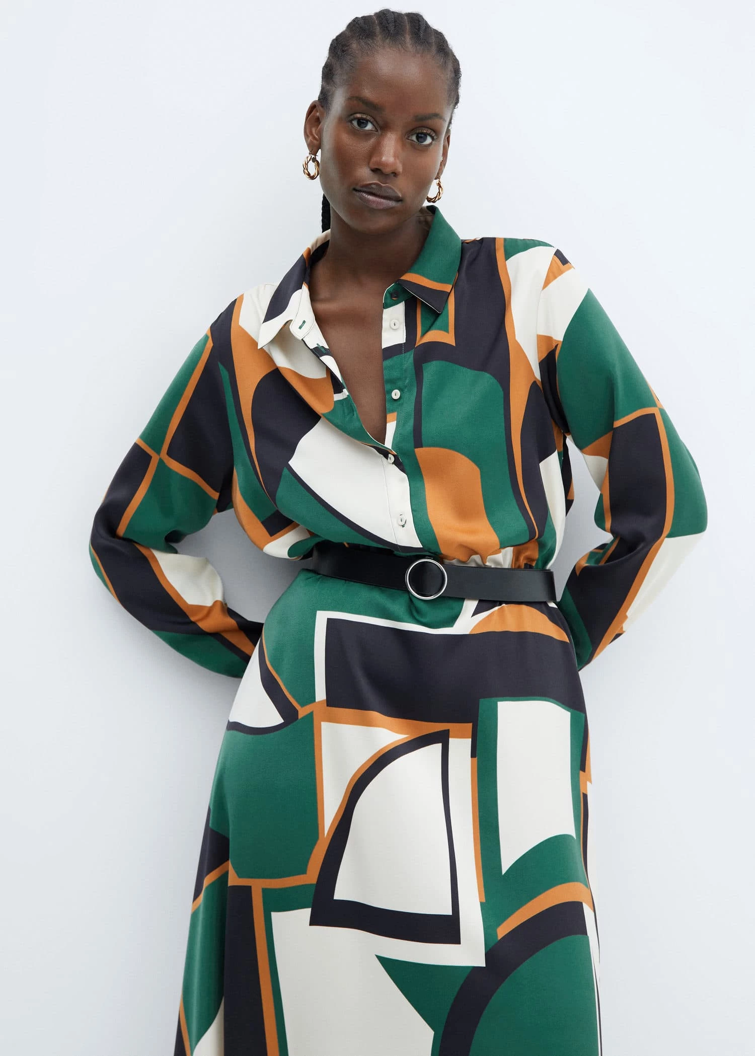 Robe Chemise Géométrique 10 Robe Chemise Géométrique – Image 8