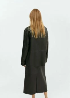 Jupe Midi Cuir -Promos Mango Boutique 57095991 43 R