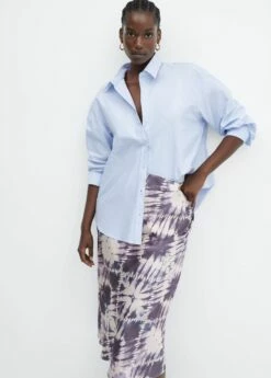 Jupe Tie And Dye Satinée 19 Jupe Tie And Dye Satinée -Promos Mango Boutique 57096021 68 D4