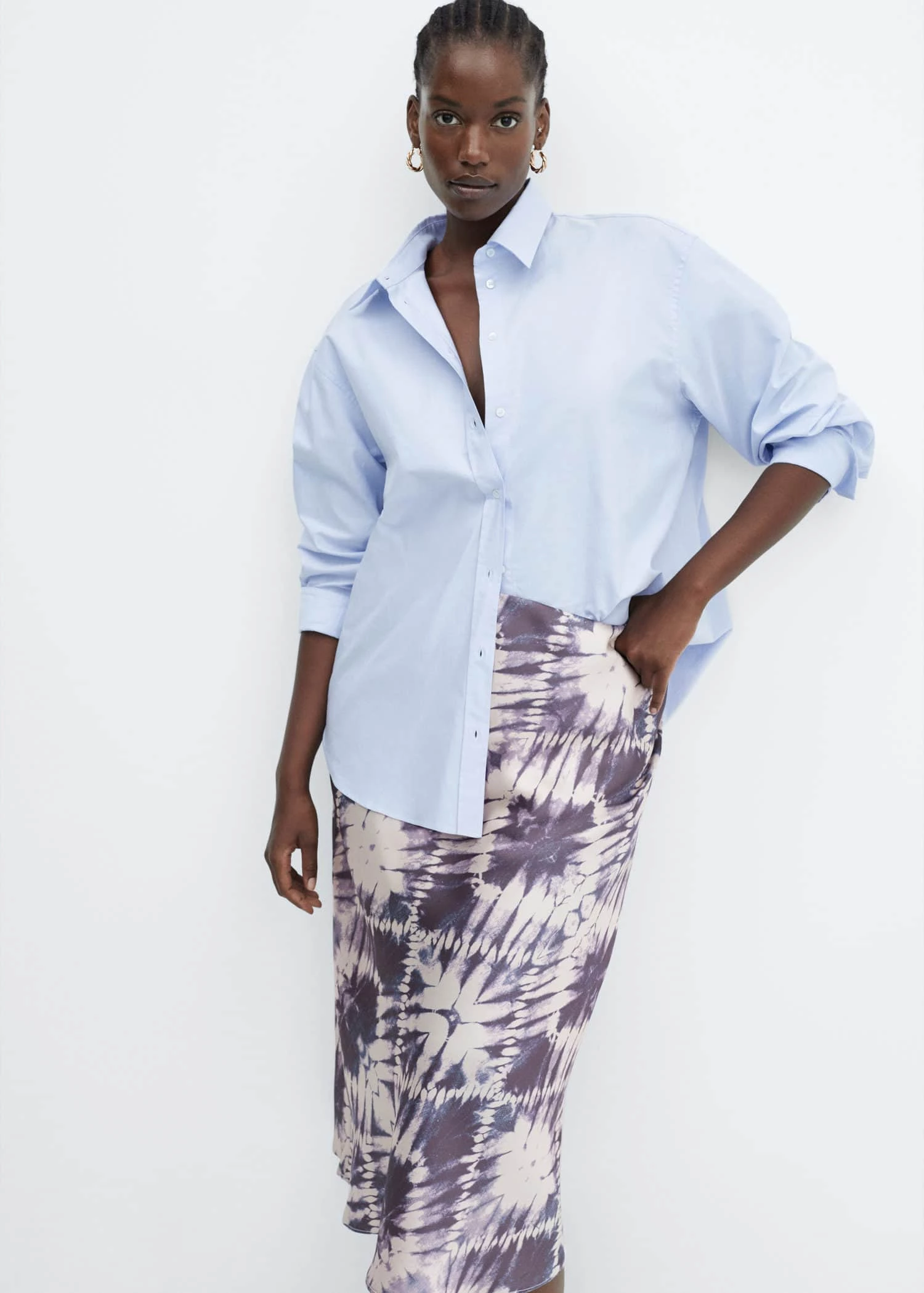 Jupe Tie And Dye Satinée 9 Jupe Tie And Dye Satinée – Image 7