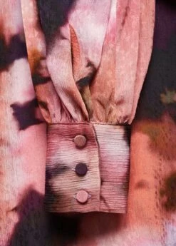 Blouse à Fleurs Manches Bouffantes -Promos Mango Boutique 57096028 85 D8