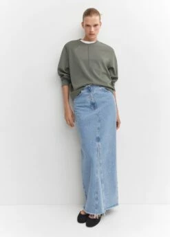 Sweat-shirt Coutures Décoratives -Promos Mango Boutique 57096711 92 D2