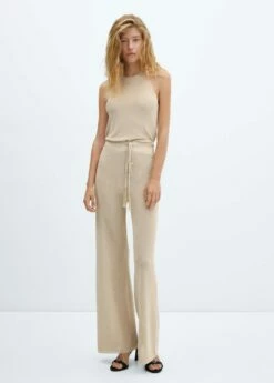 Top Emmanchures Américaines Maille Lurex -Promos Mango Boutique 57097716 OR 99999999 01