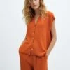 Blouse Fluide Boutons -Promos Mango Boutique 57097727 28