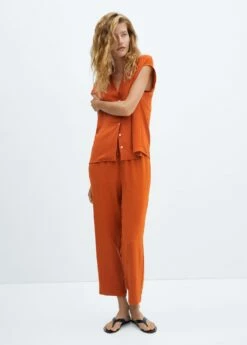 Blouse Fluide Boutons -Promos Mango Boutique 57097727 28 99999999 01