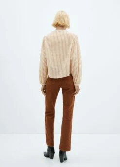 Blouse Boutons Manches Bouffantes -Promos Mango Boutique 57097731 02 R