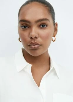 Chemise Fluide Poche -Promos Mango Boutique 57097733 02 D4