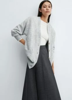 Cardigan Boutons Oversize -Promos Mango Boutique 57097737 91