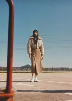 Jupe En Velours Côtelé Boutonnée -Promos Mango Boutique 57098267 09 D6