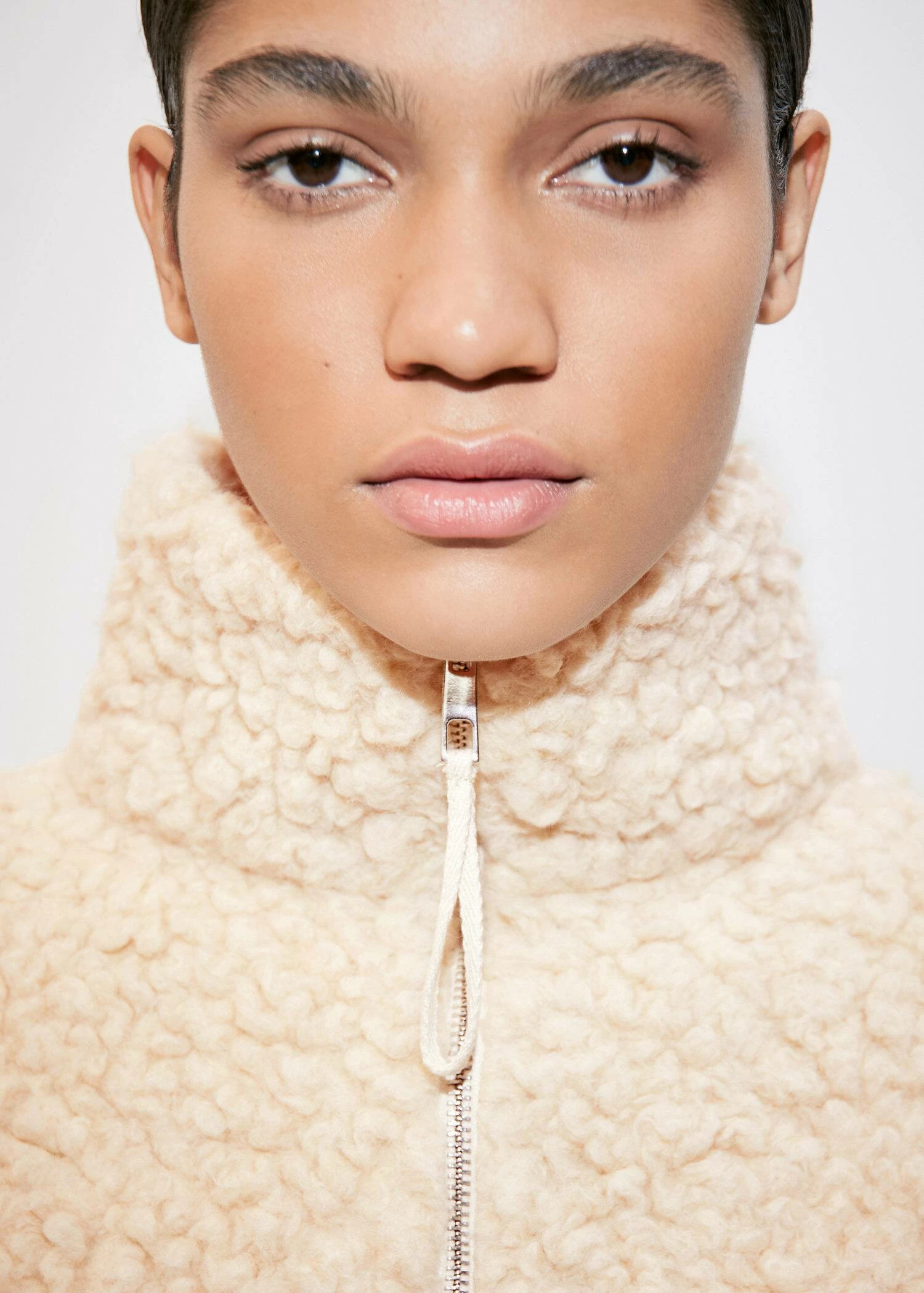 Sweat-shirt Laine Col Zippé 6 Sweat-shirt Laine Col Zippé – Image 4